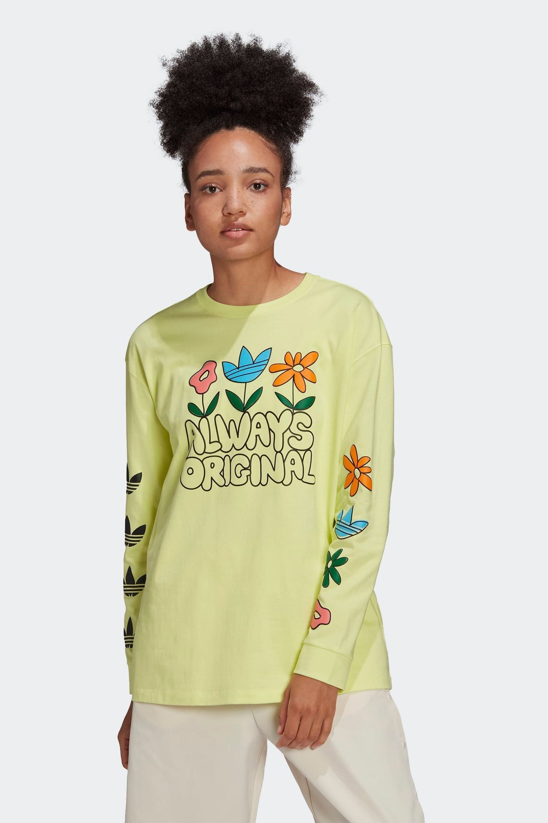Yellow adidas long sleeve hotsell