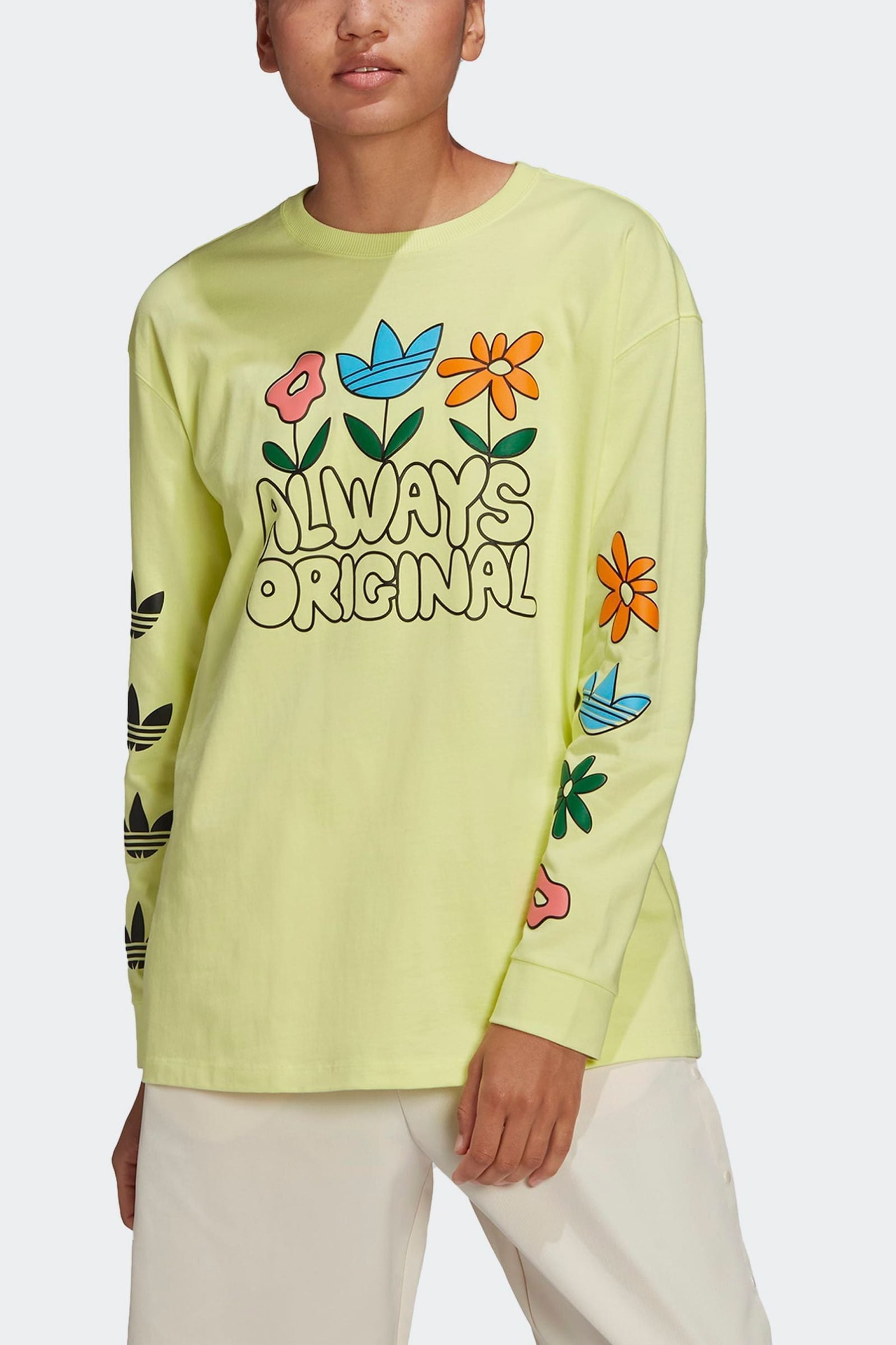 T shirt adidas original jaune best sale