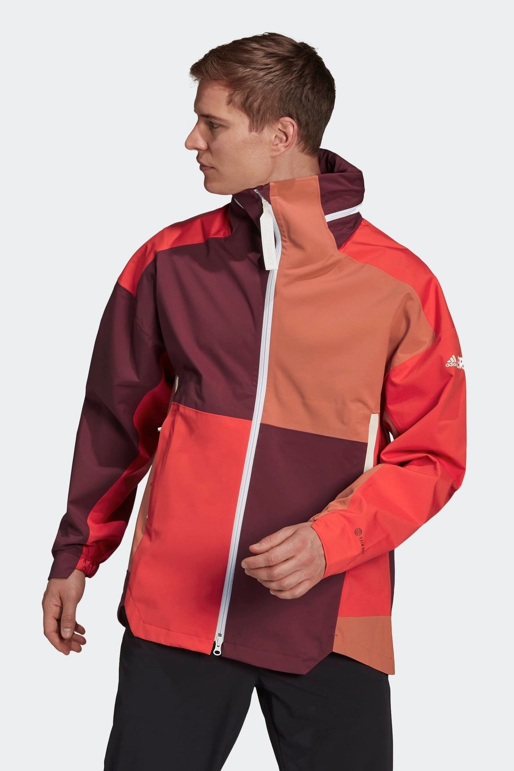 Buy adidas Red Terrex Ct Myshelter Rain.Rdy Colourblock Jacket from the Next UK online shop