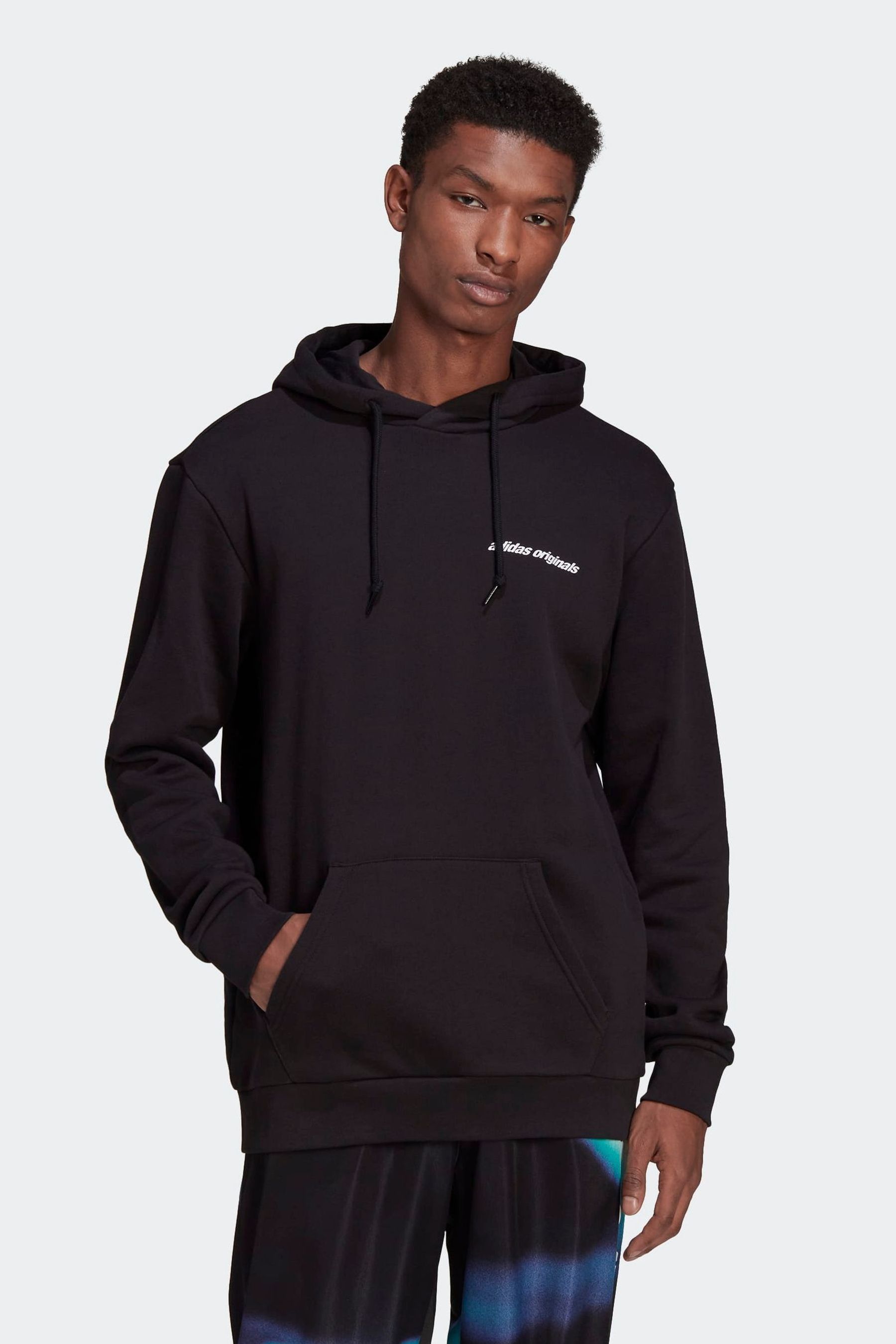 Buy adidas Originals Black Mens Graphics Y2K 100 Cotton Hoodie from Next Luxembourg