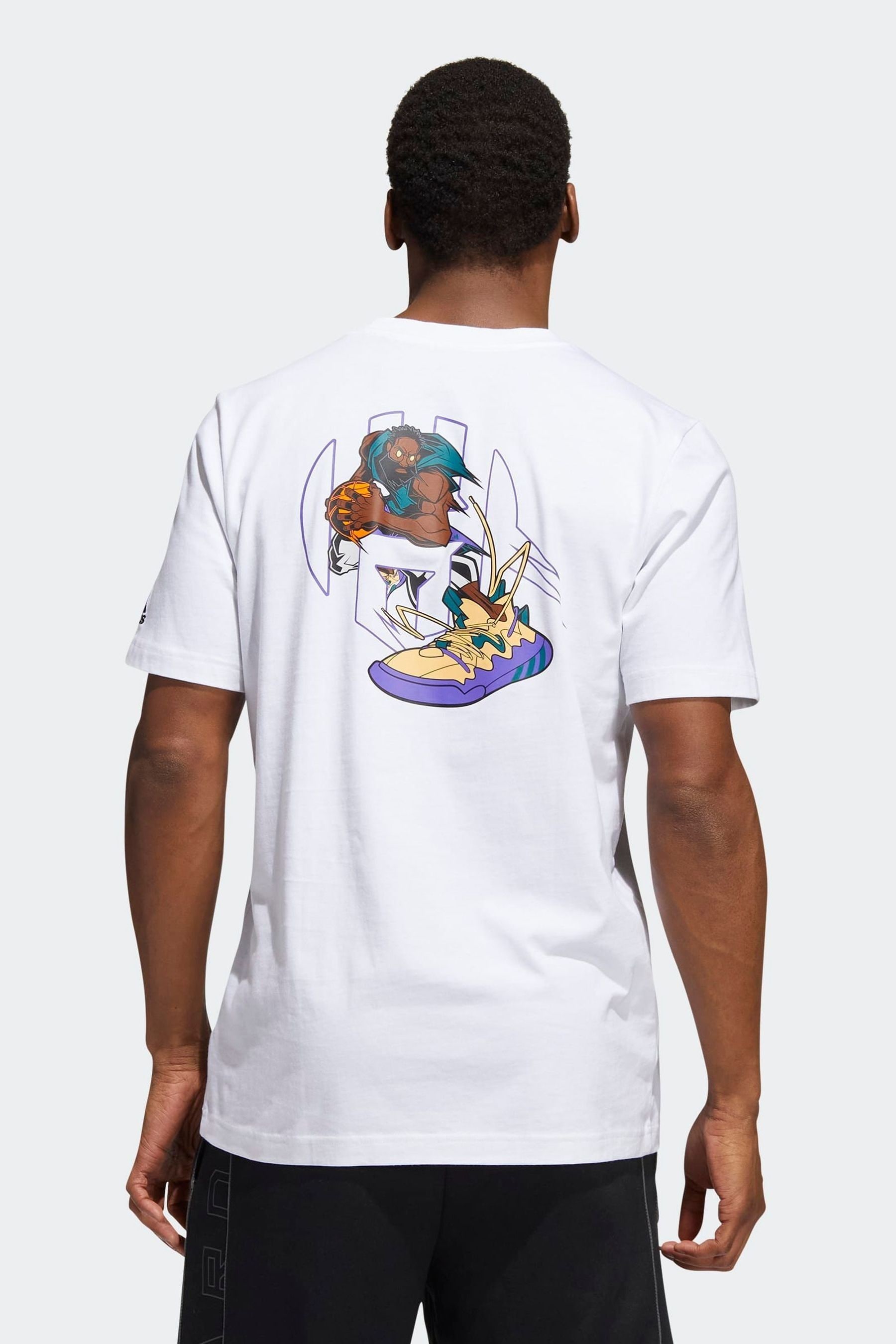 Buy adidas White Avatar James Harden 100 Cotton Graphic T Shirt from the Next UK online shop
