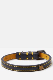 Joules Blue Adjustable Leather Dog Collar - Image 3 of 4