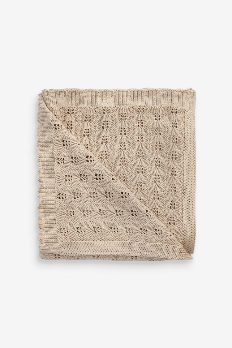 The Little Tailor Natural 100% Cotton Blanket - Image 1 of 2