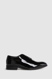 Reiss Black Bay Leather Whole Cut Shoes - Image 1 of 5