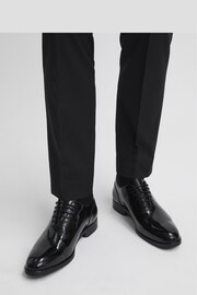 Reiss Black Bay Leather Whole Cut Shoes - Image 2 of 5