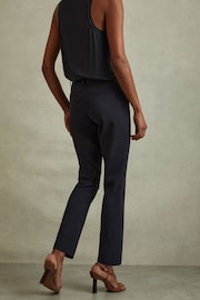 Reiss Navy Joanne Petite Slim Fit Tailored Trousers - Image 1 of 5