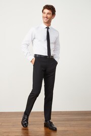 White/Black Regular Fit Single Cuff Shirt And Tie Pack - Image 2 of 7