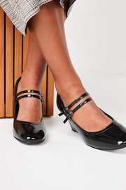 Black Forever Comfort® Mary Jane Wedge Shoes - Image 2 of 5