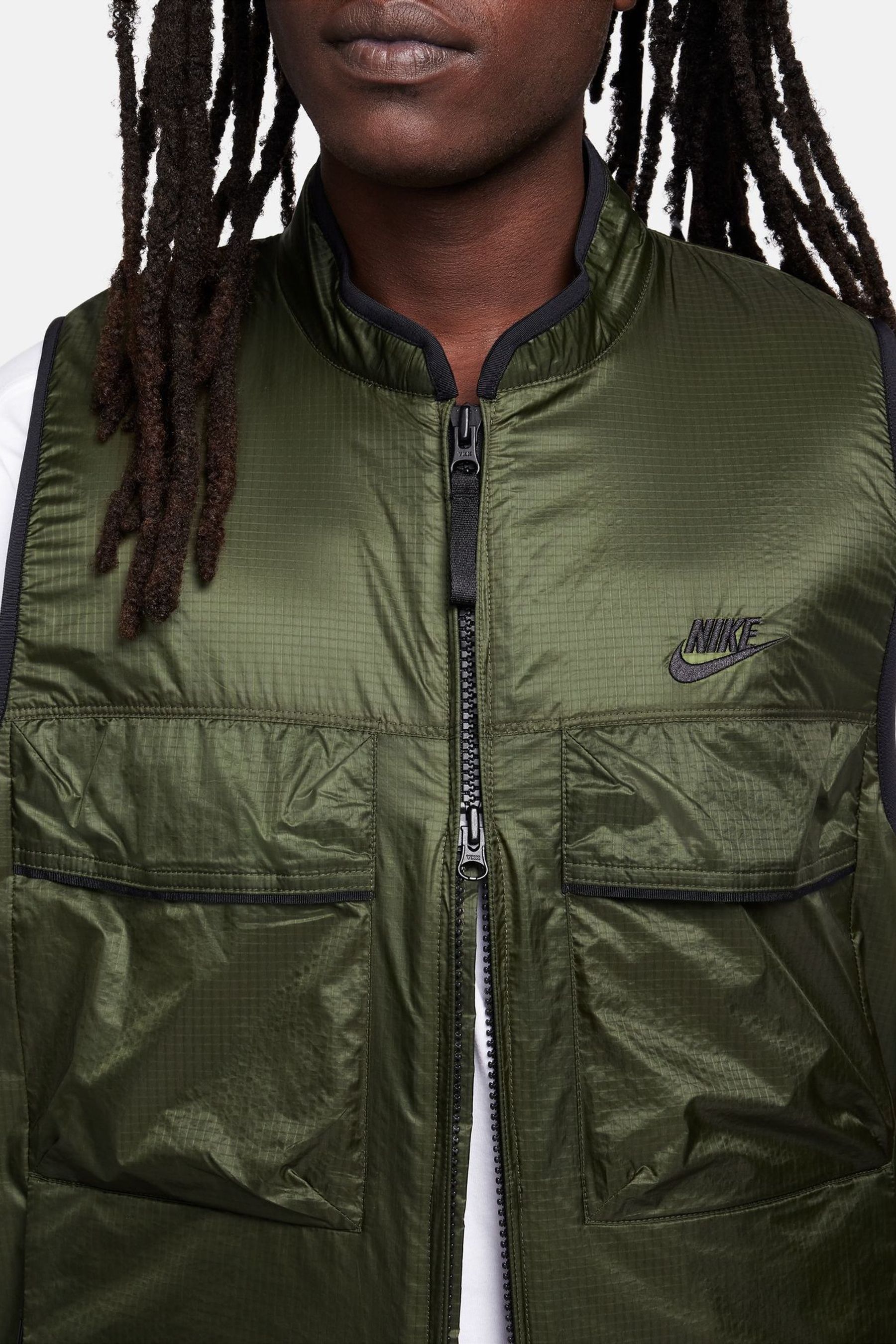 Buy Nike Green Tech Fleece Utility Vest Gilet from Next Ireland