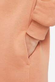 Nike Orange/Gold Shine Fleece Long Line Hoodie - Image 5 of 5