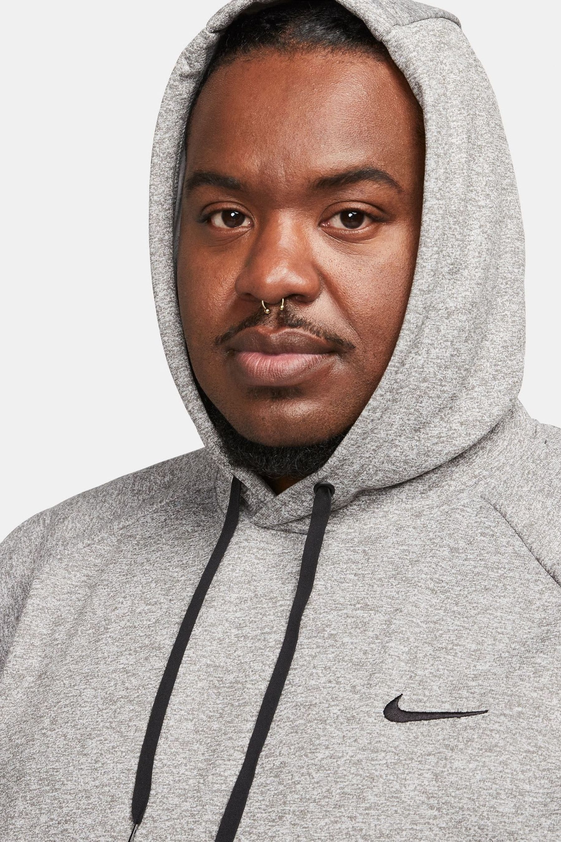 Buy Nike Dark Grey Therma FIT Pullover Training Hoodie from Next Luxembourg