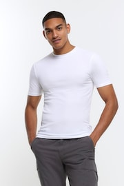 River Island Black Muscle Fit T-Shirt 5 Packs - Image 2 of 6