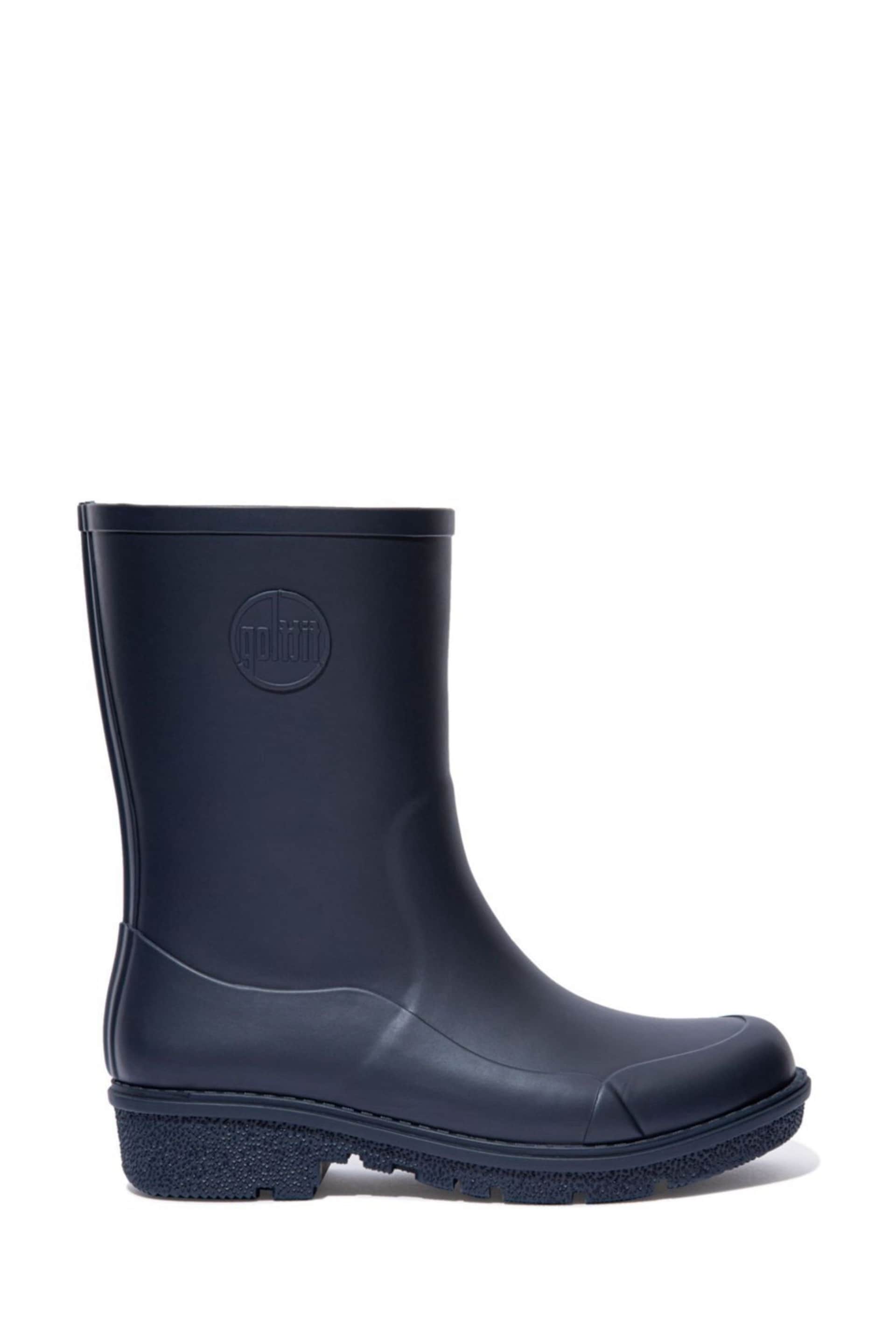 FitFlop Short Blue Wonderwelly Wellies - Image 1 of 5