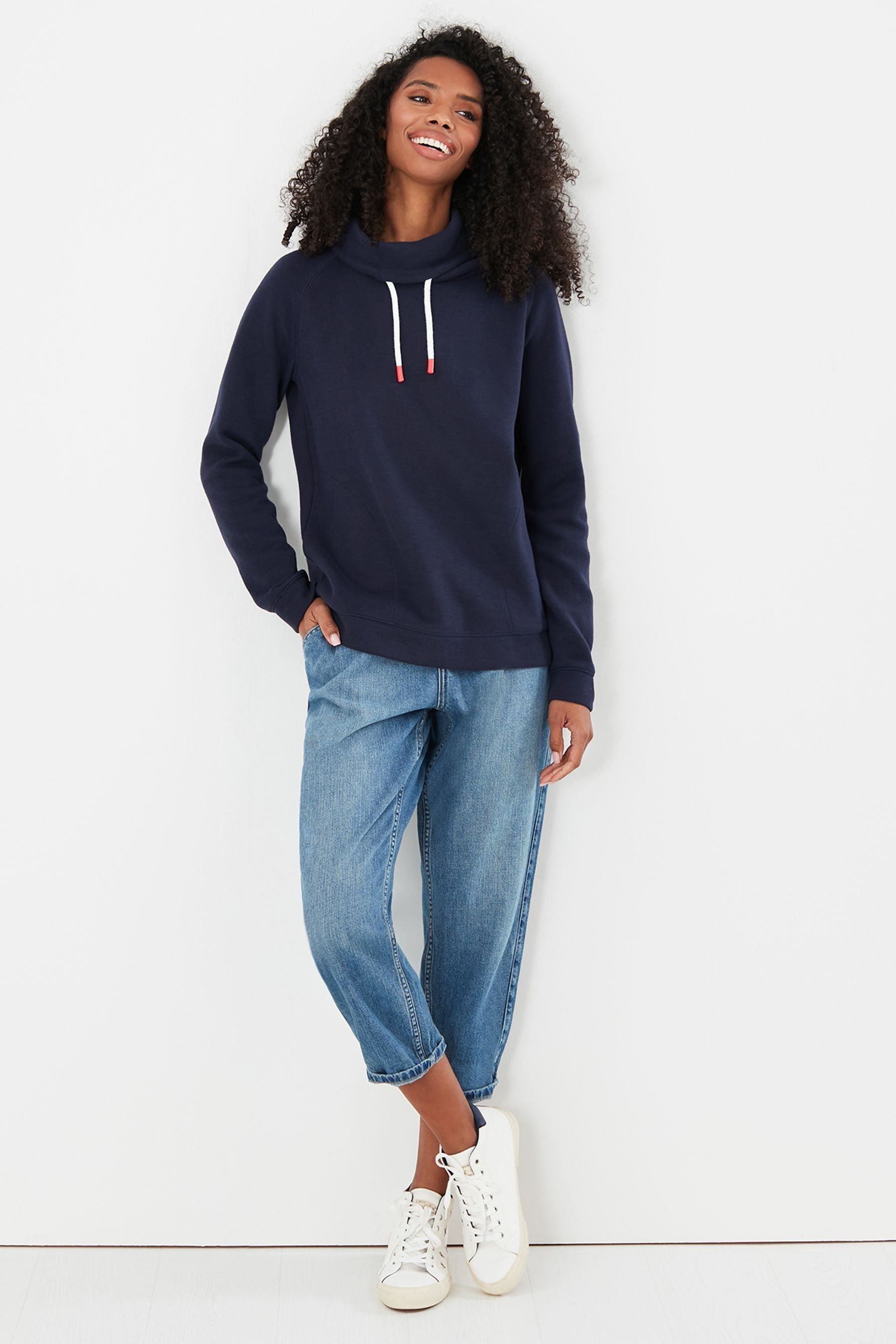 Joules nadia ribbed sweatshirt 2025