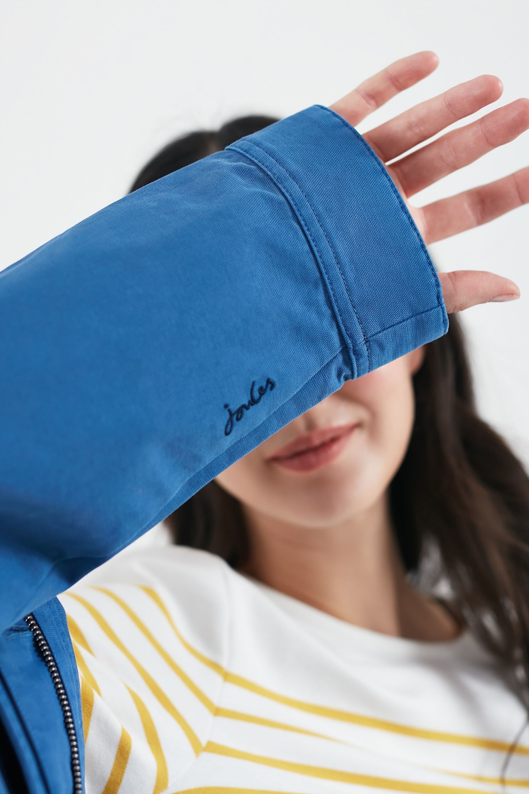 Buy Joules Blue Willow Cotton Coastal Jacket from Next Lithuania