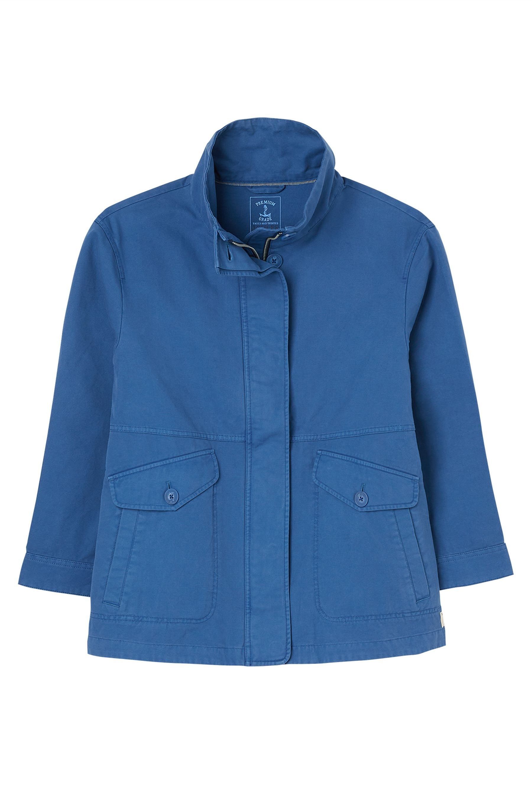 Buy Joules Blue Willow Cotton Coastal Jacket from Next Lithuania