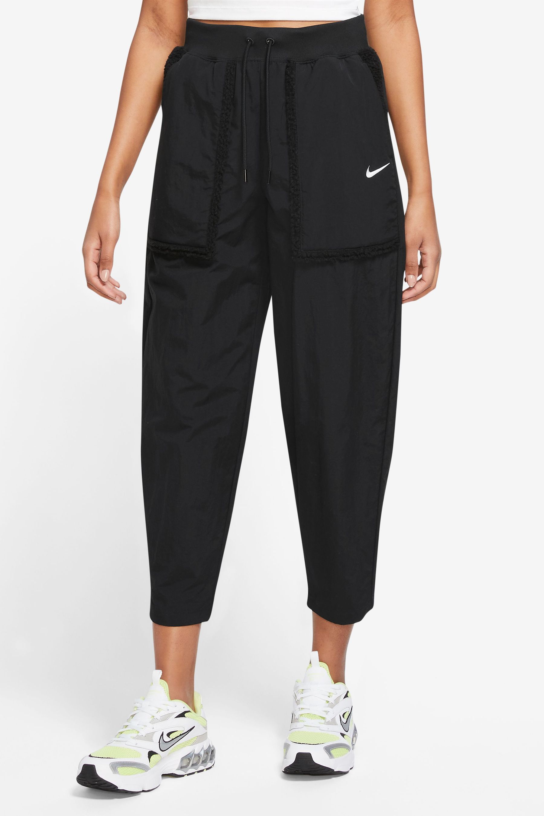 Buy Nike Black Essentials Woven High Rise Joggers from Next Luxembourg