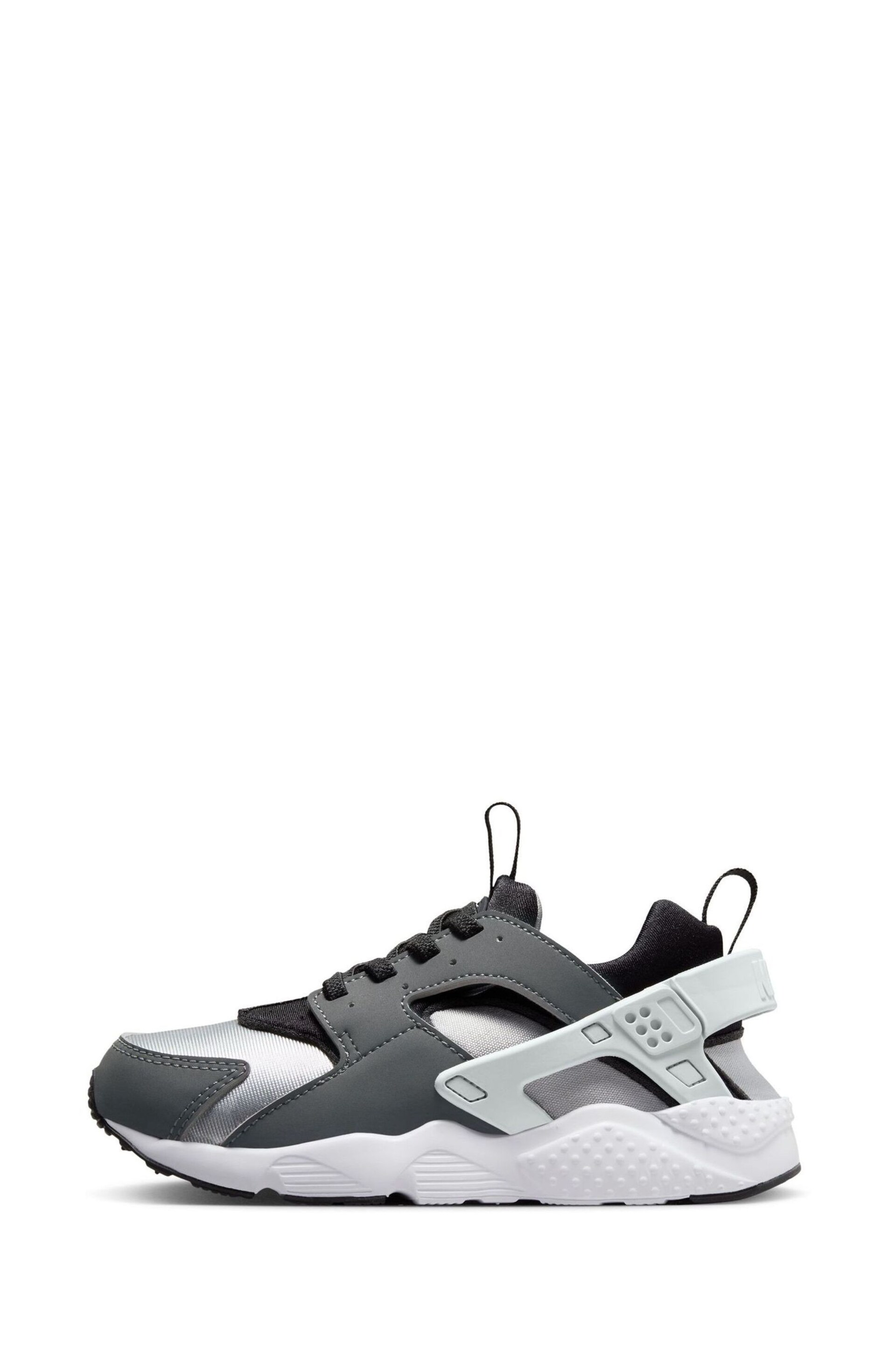 Black/Grey Huarache Run 2.0 Junior Trainers - Image 4 of 10