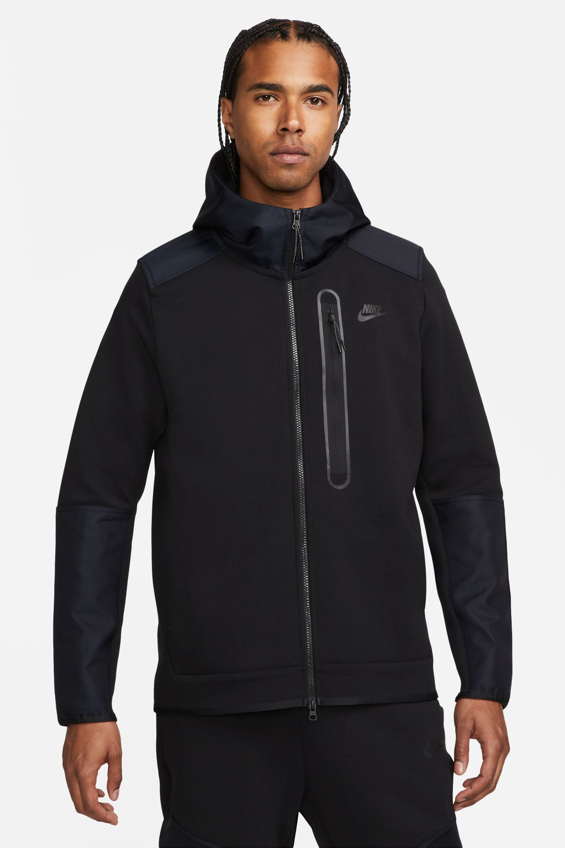 Black tech fleece jumper 2025