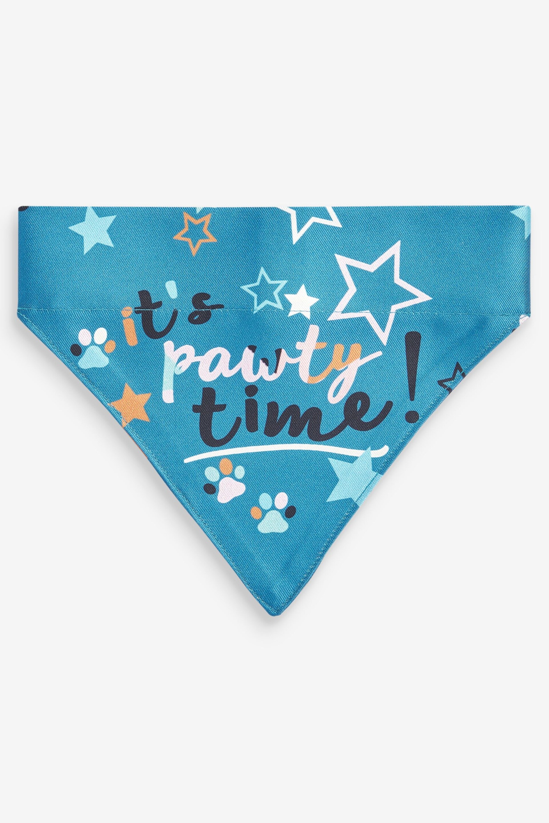 Teal Blue Party Time Pet Bandana - Image 1 of 2