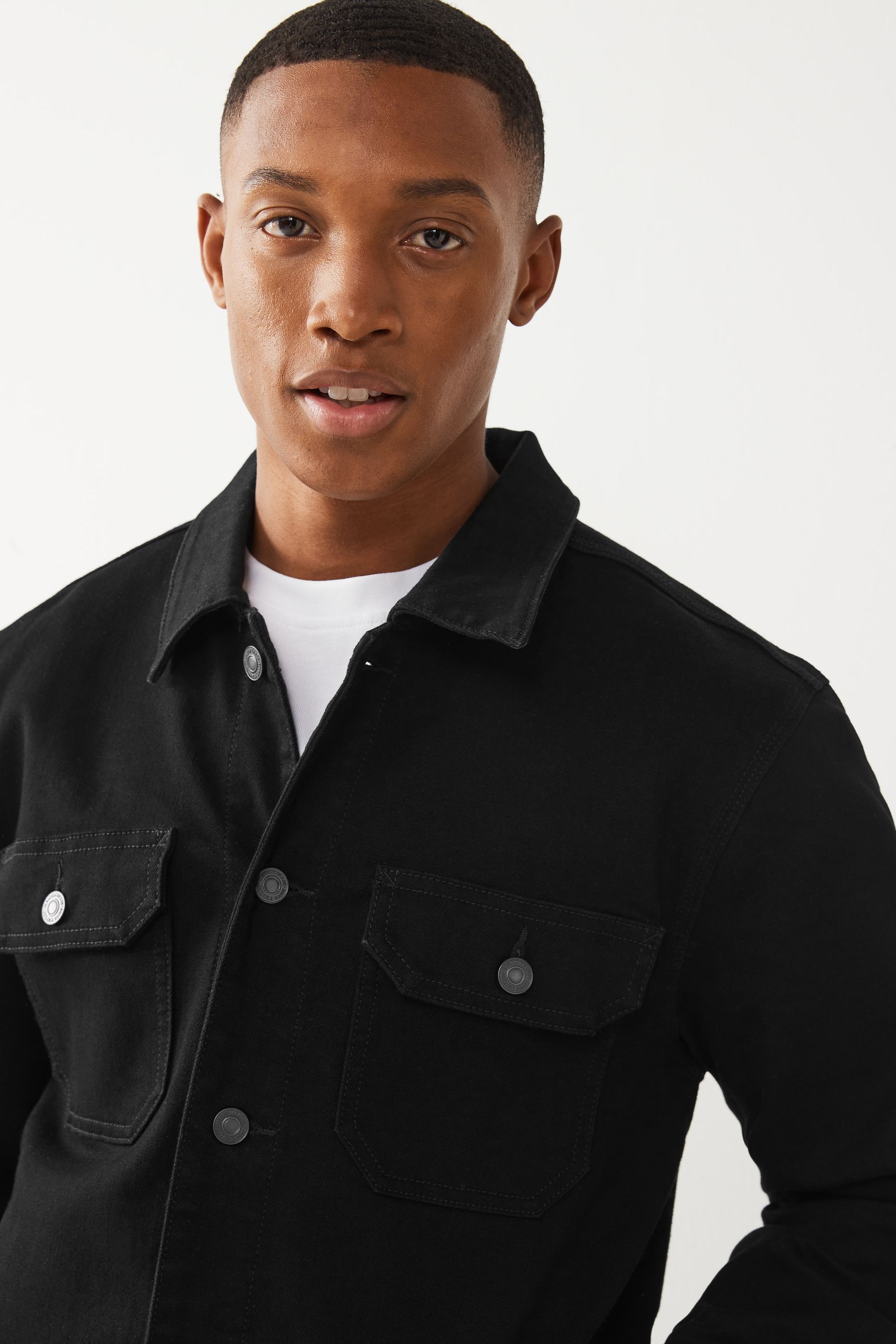 Buy Black Denim Jacket from Next Austria