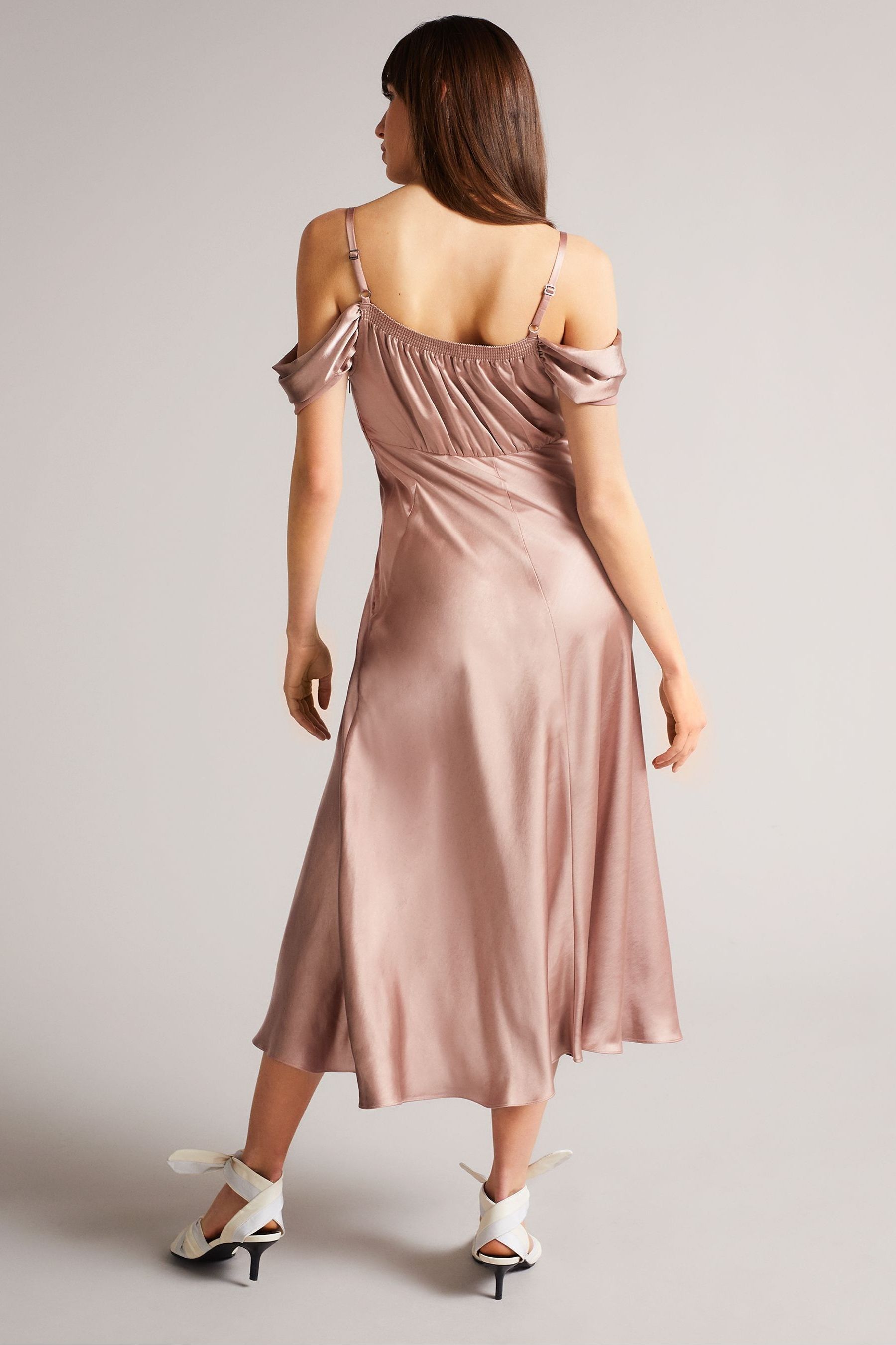 Ted baker dusty pink dress new arrivals