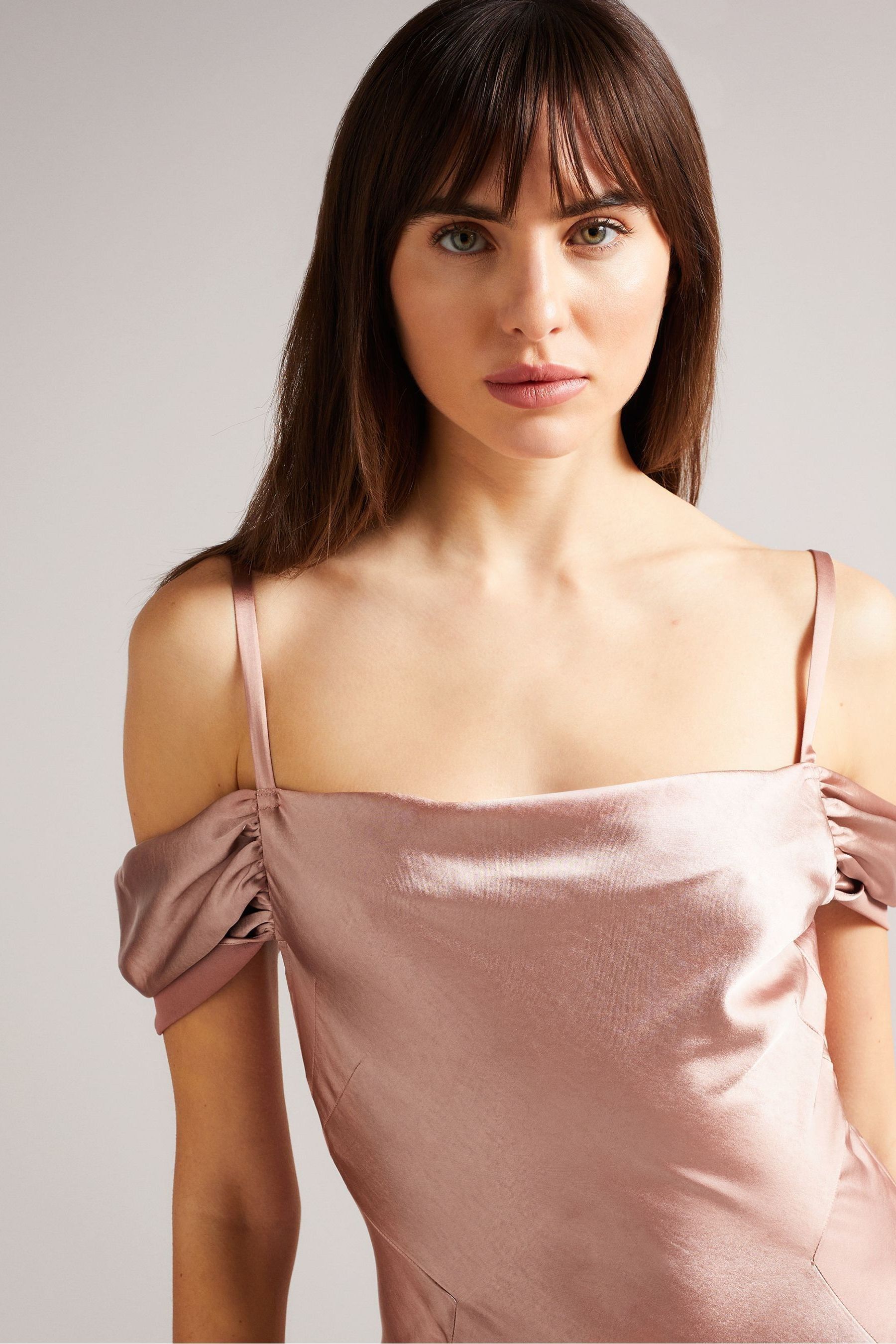 Ted baker dusty pink dress cheap