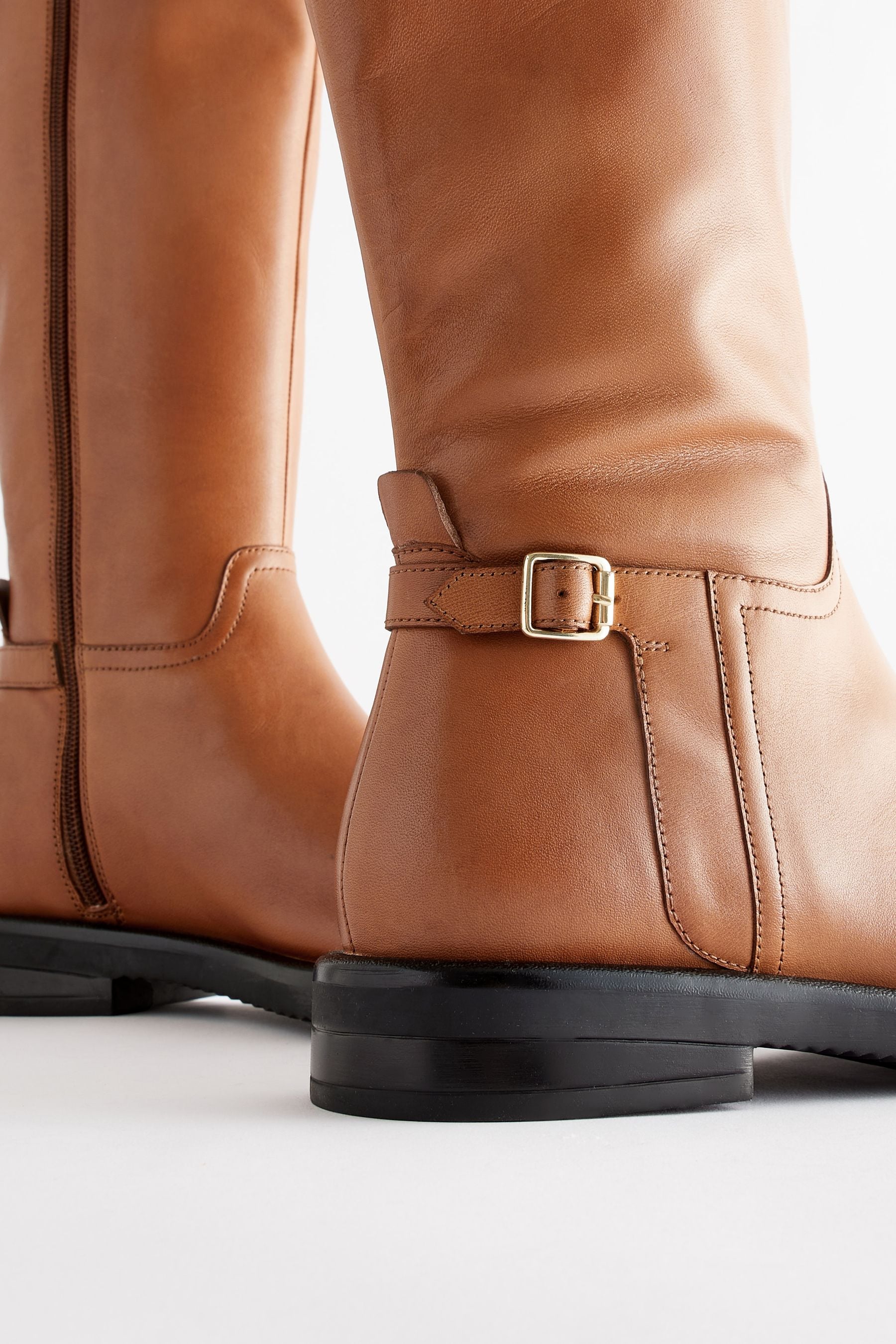 Flat tan knee high boots shop