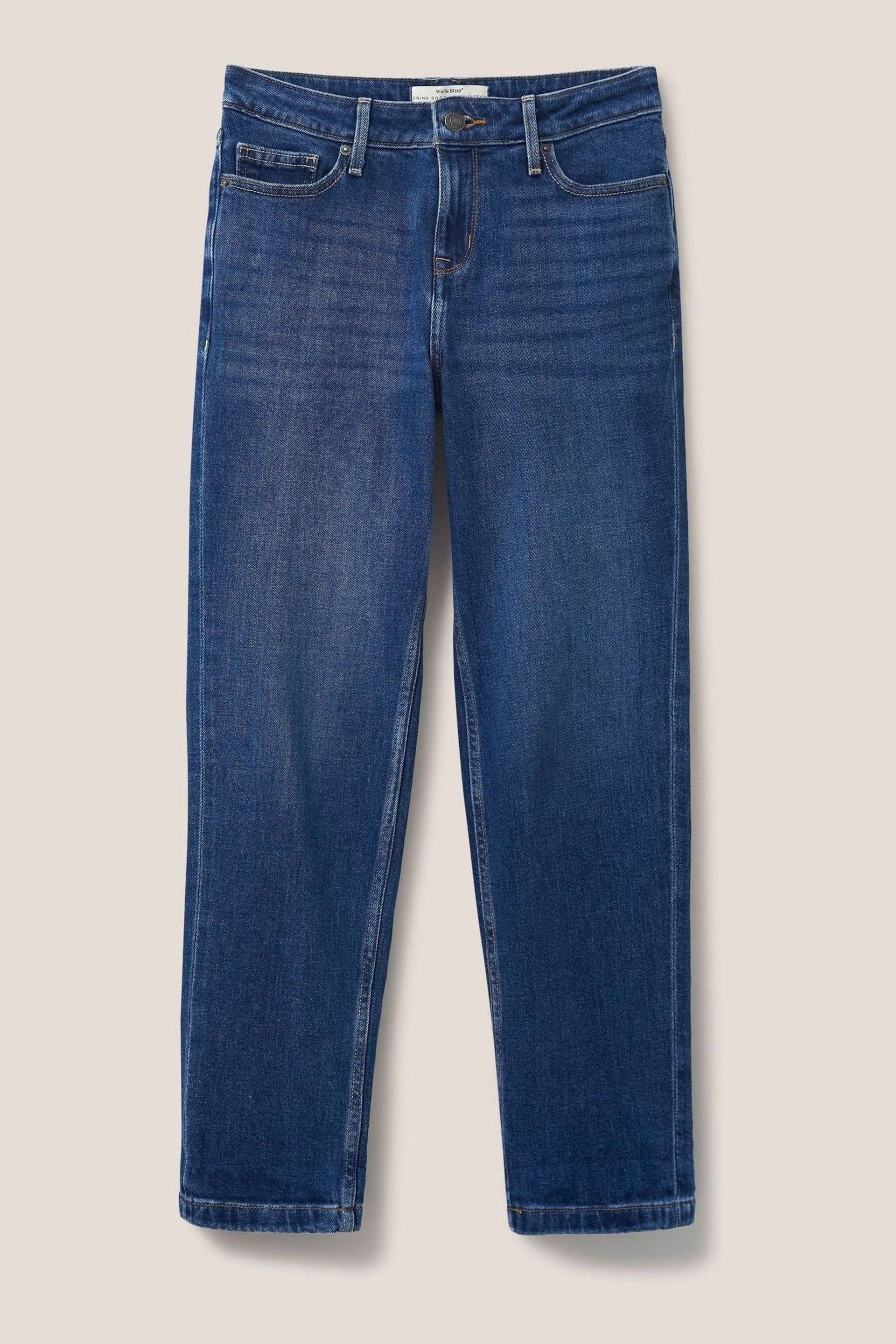 White Stuff Light Denim Blue Relaxed Katy Slim Jeans - Image 4 of 6