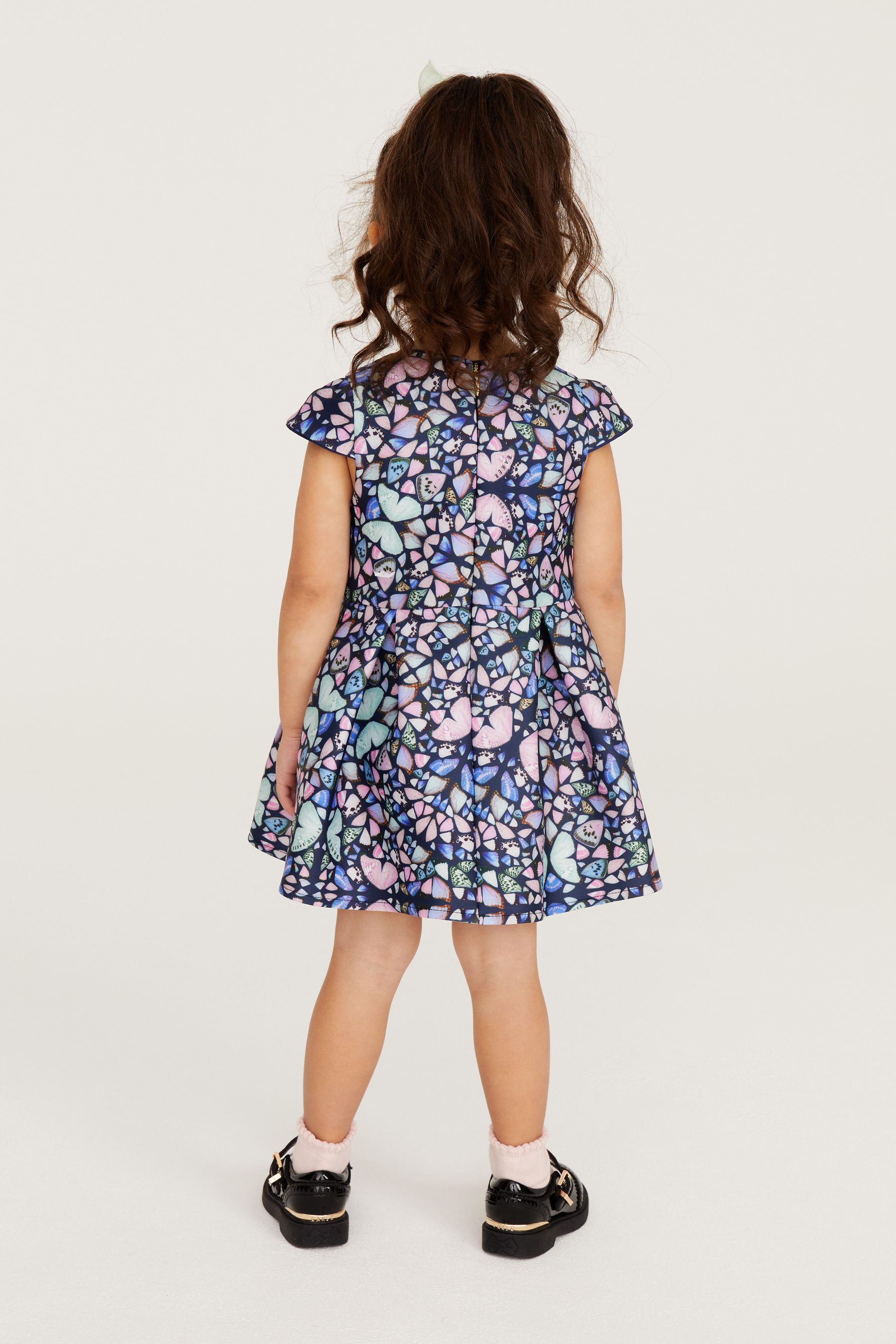 Buy Baker by Ted Baker Purple Butterfly Print Dress from Next Luxembourg