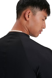 Speedo Black Zip Long Sleeve Top - Image 5 of 7