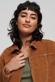 Superdry Brown Vintage Cropped Cord Jacket - Image 3 of 3