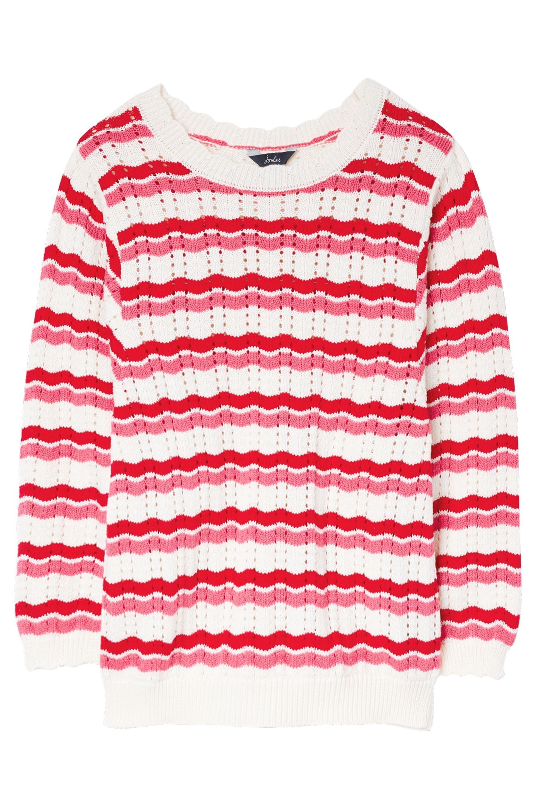 Buy Joules Red Amelle Wave Knit Jumper from Next Luxembourg