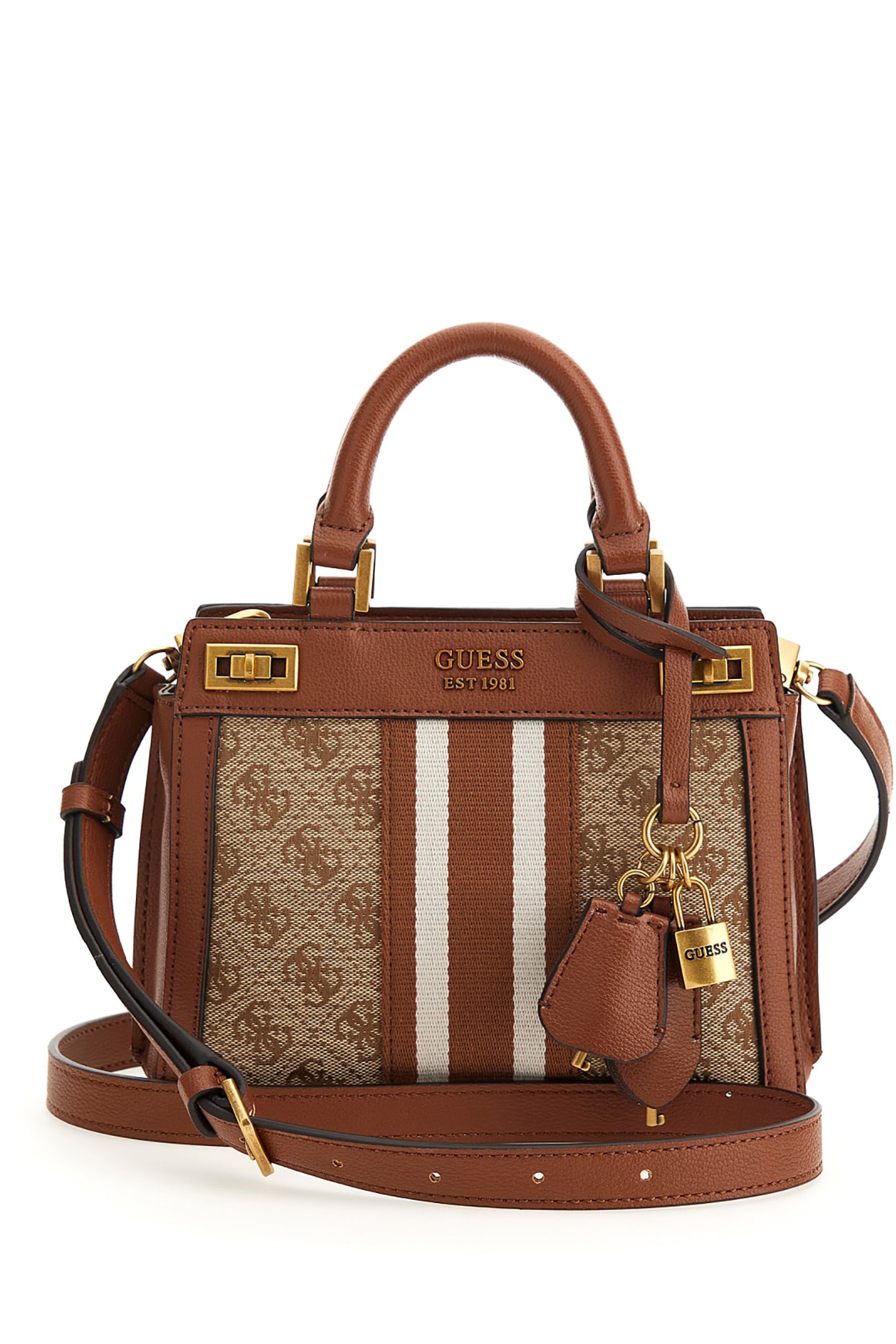 Buy Guess Katey Mini Satchel Brown Bag from Next USA
