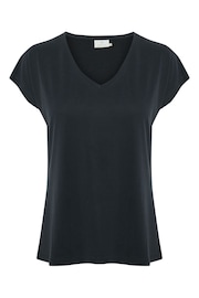 Kaffe Lise Black Relaxed T-Shirt - Image 4 of 6