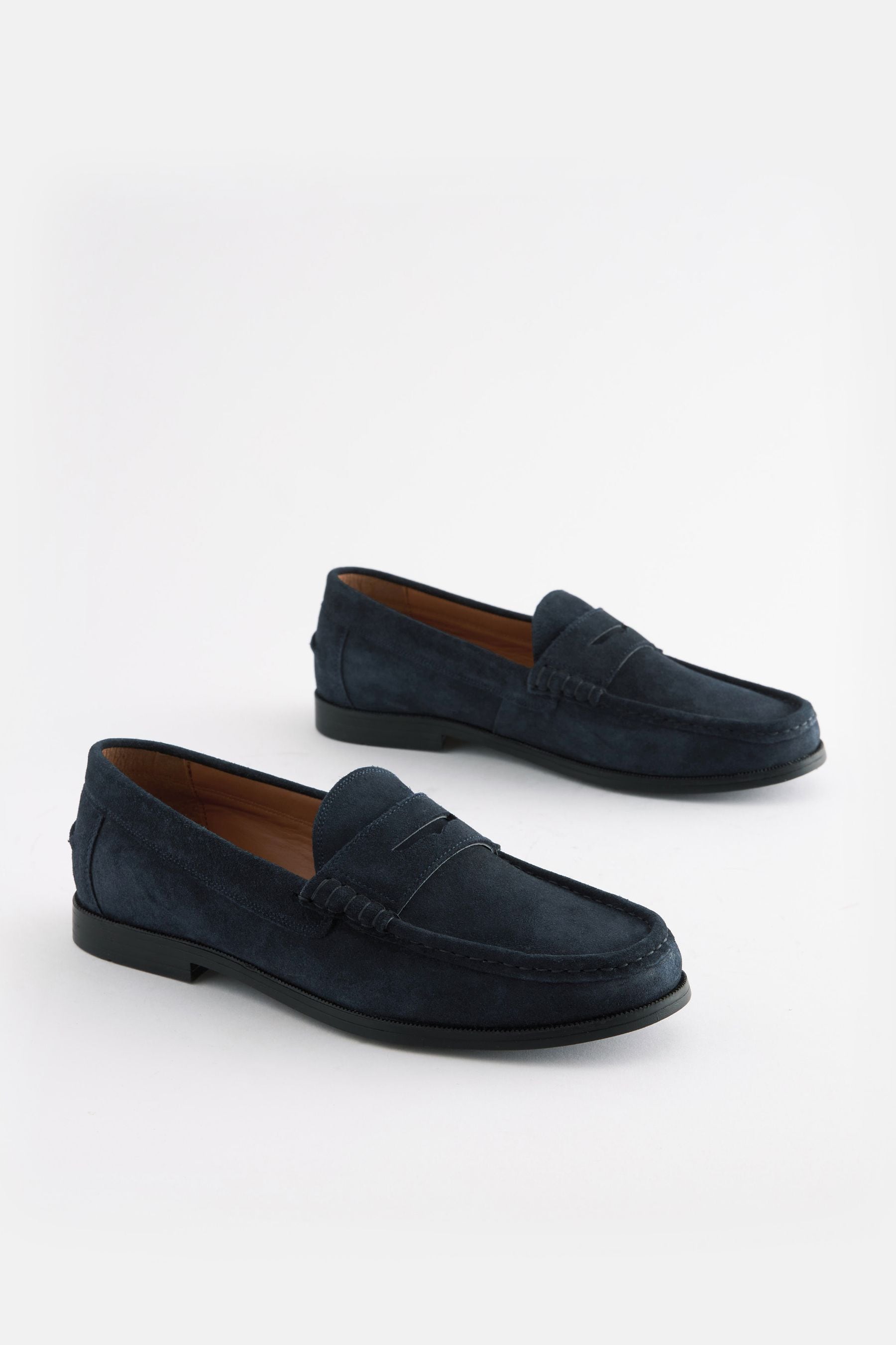 Next mens blue loafers deals