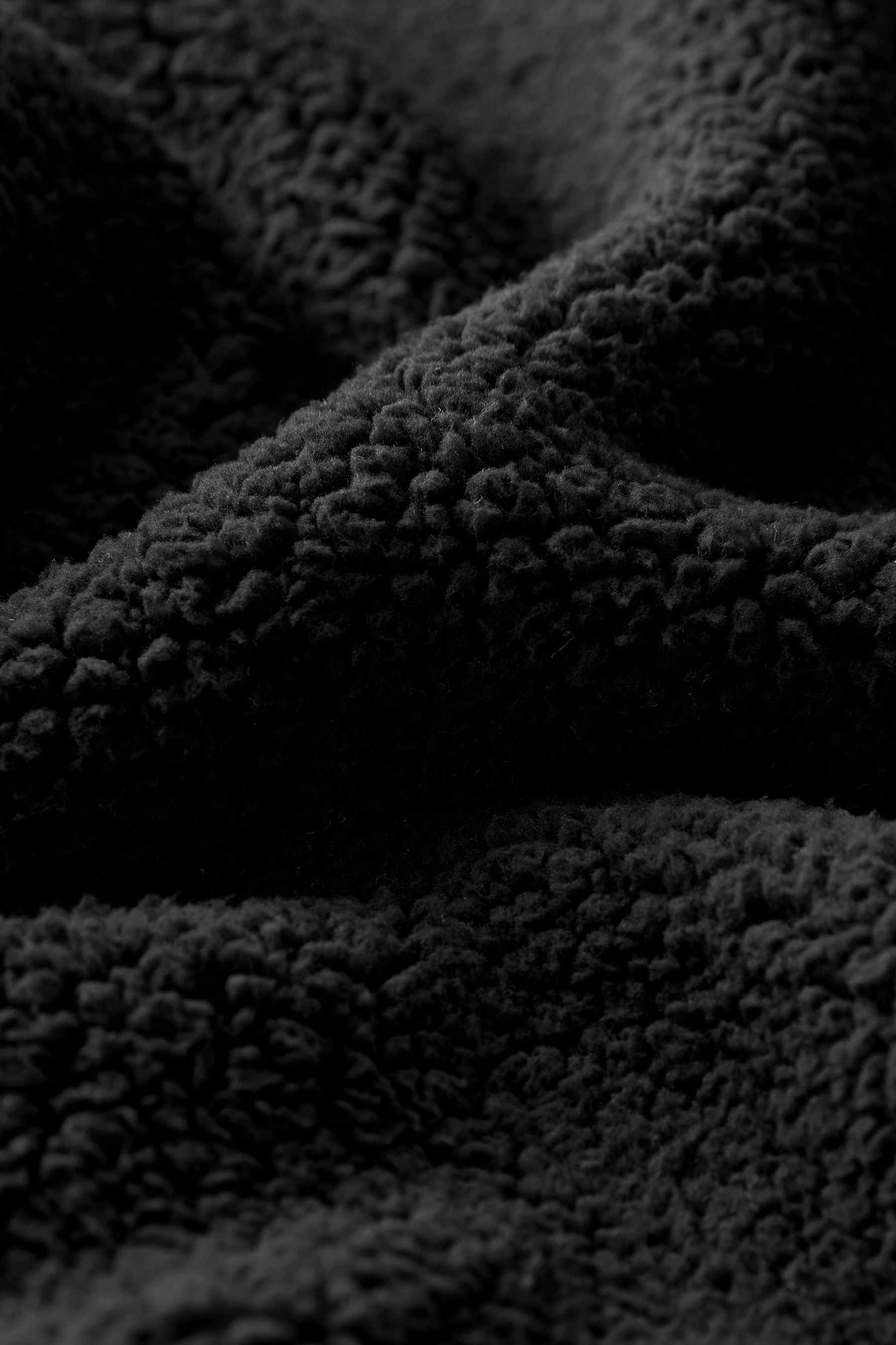 Black teddy bear fleece outlet