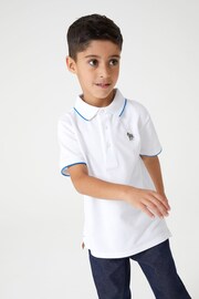 Paul Smith Junior Boys Short Sleeve Zebra Logo Polo Shirt - Image 1 of 7