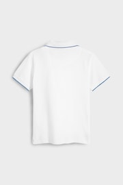 Paul Smith Junior Boys Short Sleeve Zebra Logo Polo Shirt - Image 6 of 7