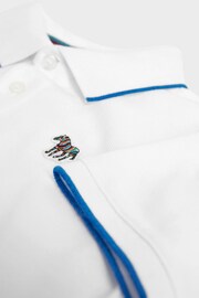 Paul Smith Junior Boys Short Sleeve Zebra Logo Polo Shirt - Image 7 of 7