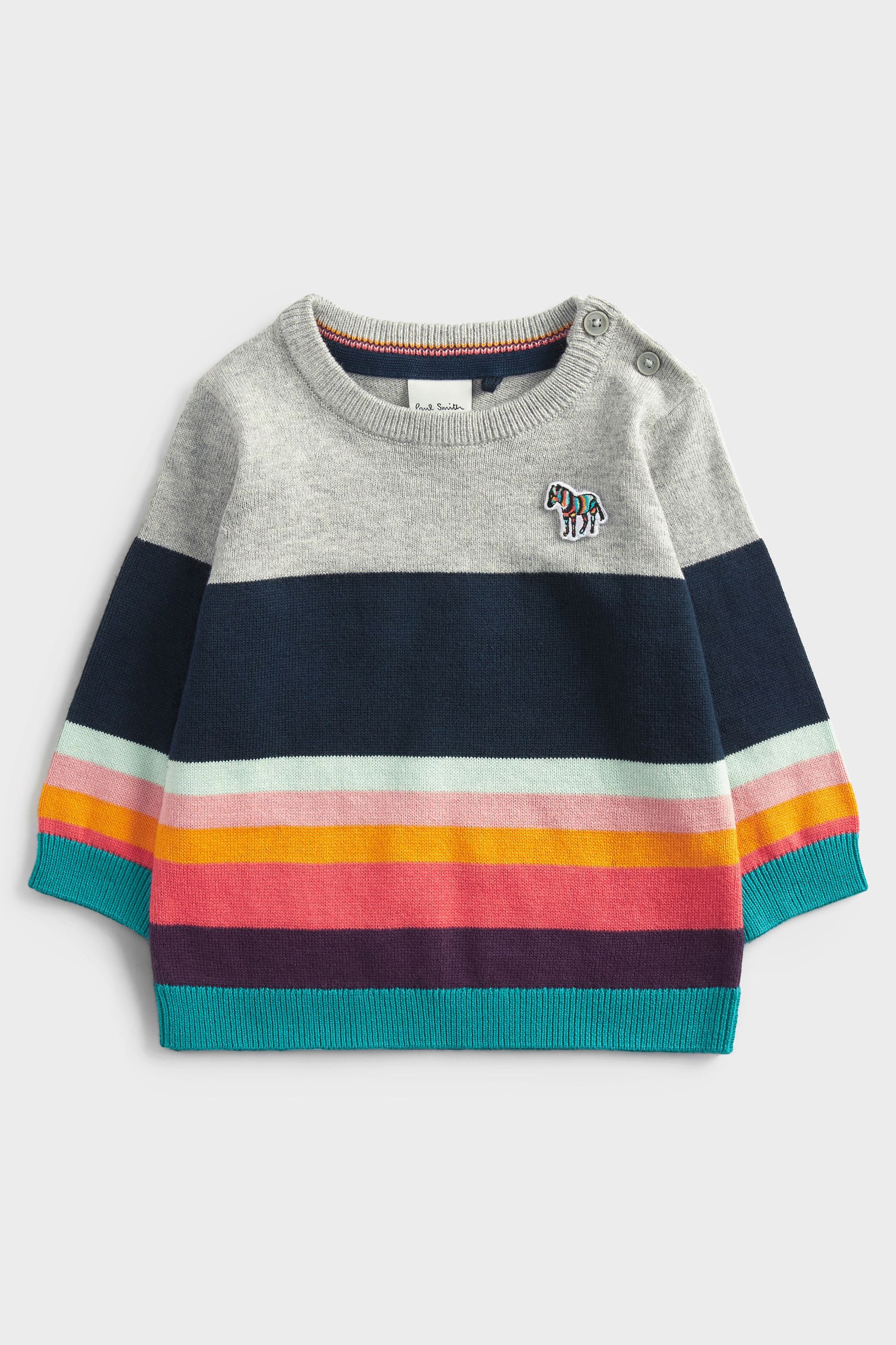 Buy Paul Smith Junior Baby Boys 100 Cotton Stripe Knitted Artist Stripe Set with Hat from Next Belgium