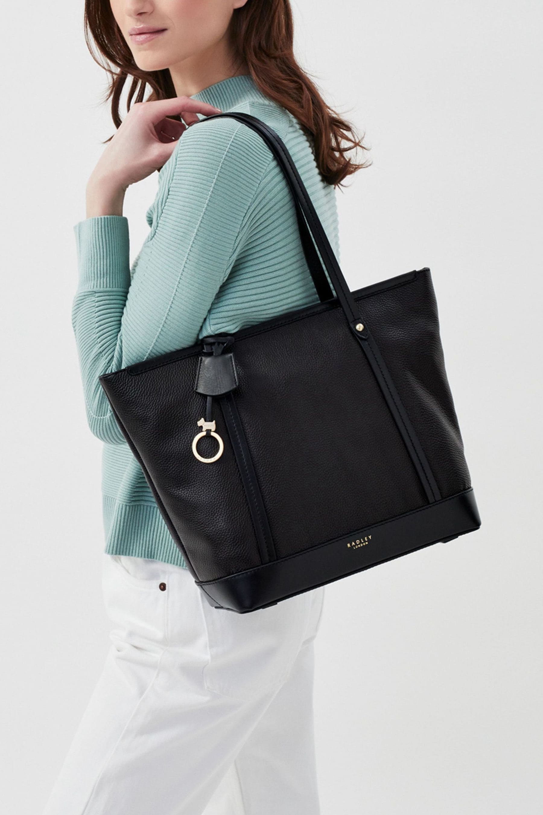 Buy Radley London Babington Black Leather Tote Bag from the Next UK online shop