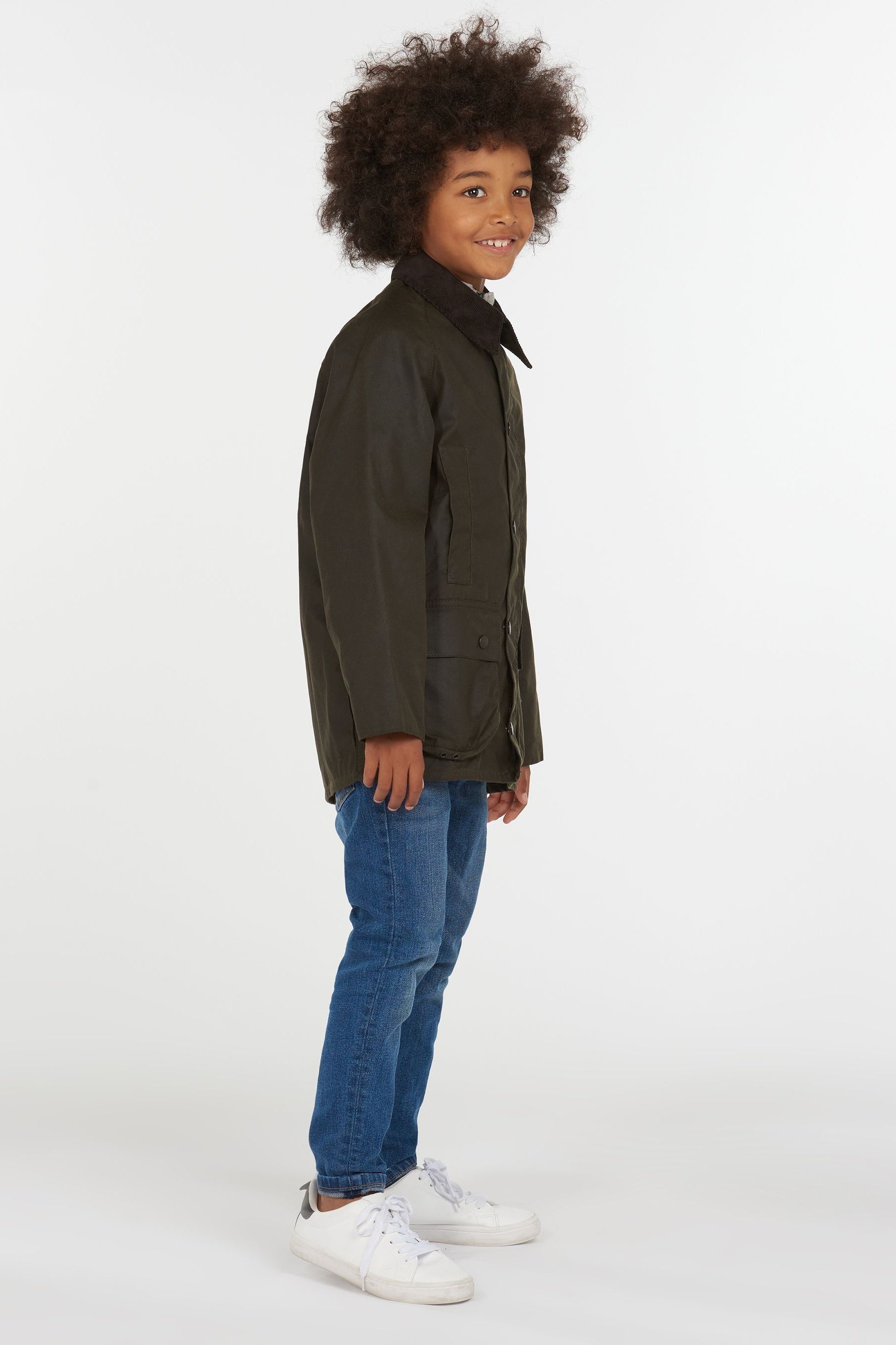 Buy Barbour Green Beaufort Boys Wax Jacket from Next Ireland