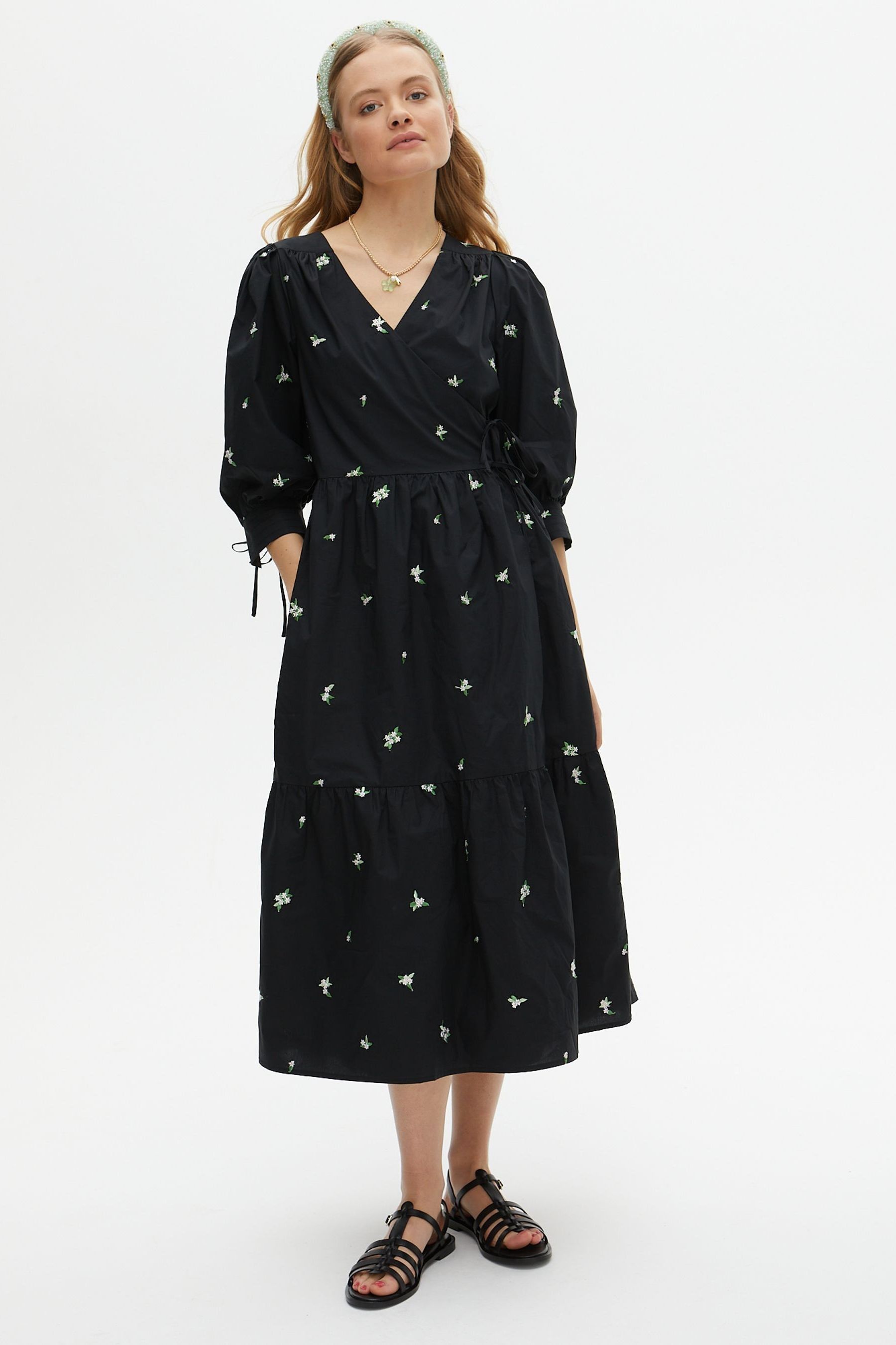 Oliver bonas wrap dress deals