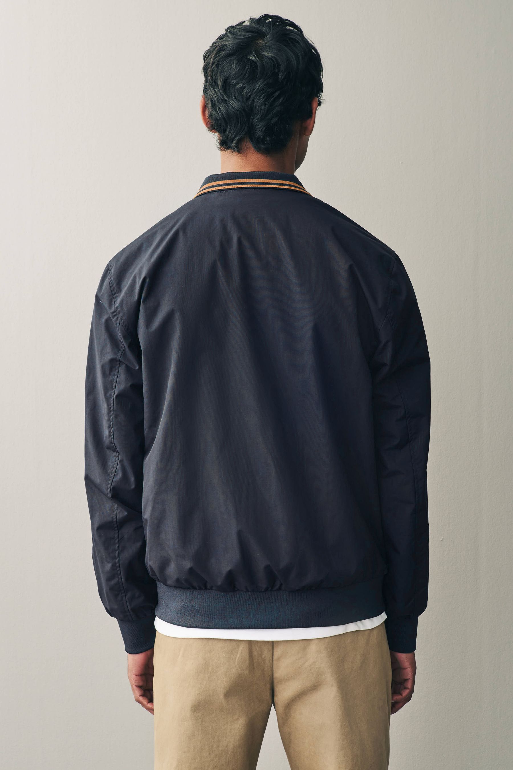 Buy Fred Perry Navy Brentham Sports Jacket from the Next UK online shop