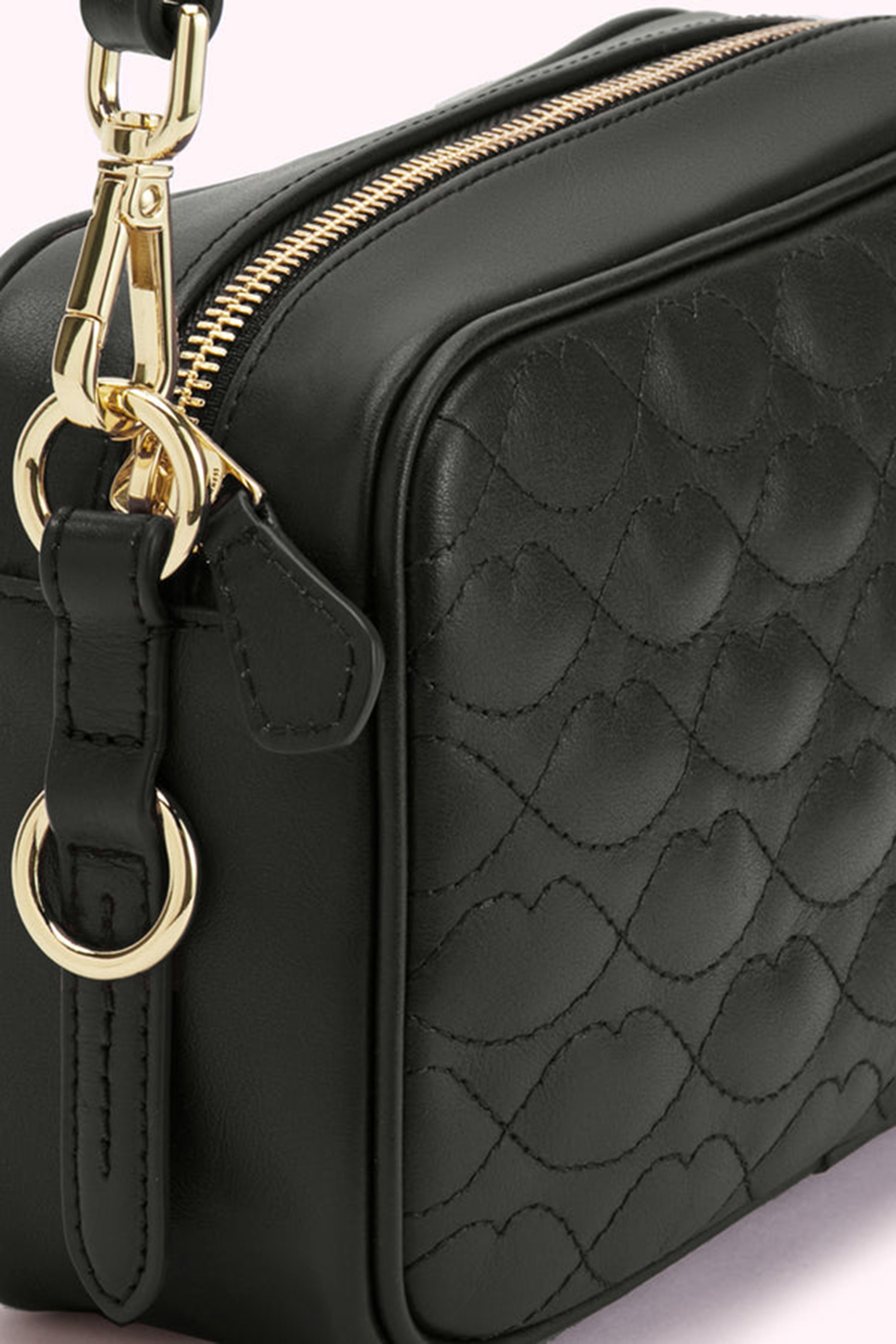 Buy Lulu Guinness Black Quilted Lips Ashley Bag from Next Luxembourg
