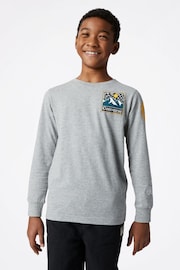 Converse Grey Graphic Little Kids Long Sleeve T-Shirt - Image 1 of 9