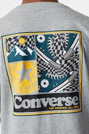 Converse Grey Graphic Little Kids Long Sleeve T-Shirt - Image 4 of 9