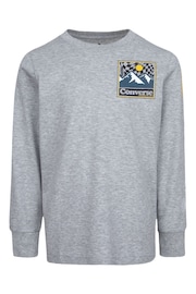 Converse Grey Graphic Little Kids Long Sleeve T-Shirt - Image 5 of 9