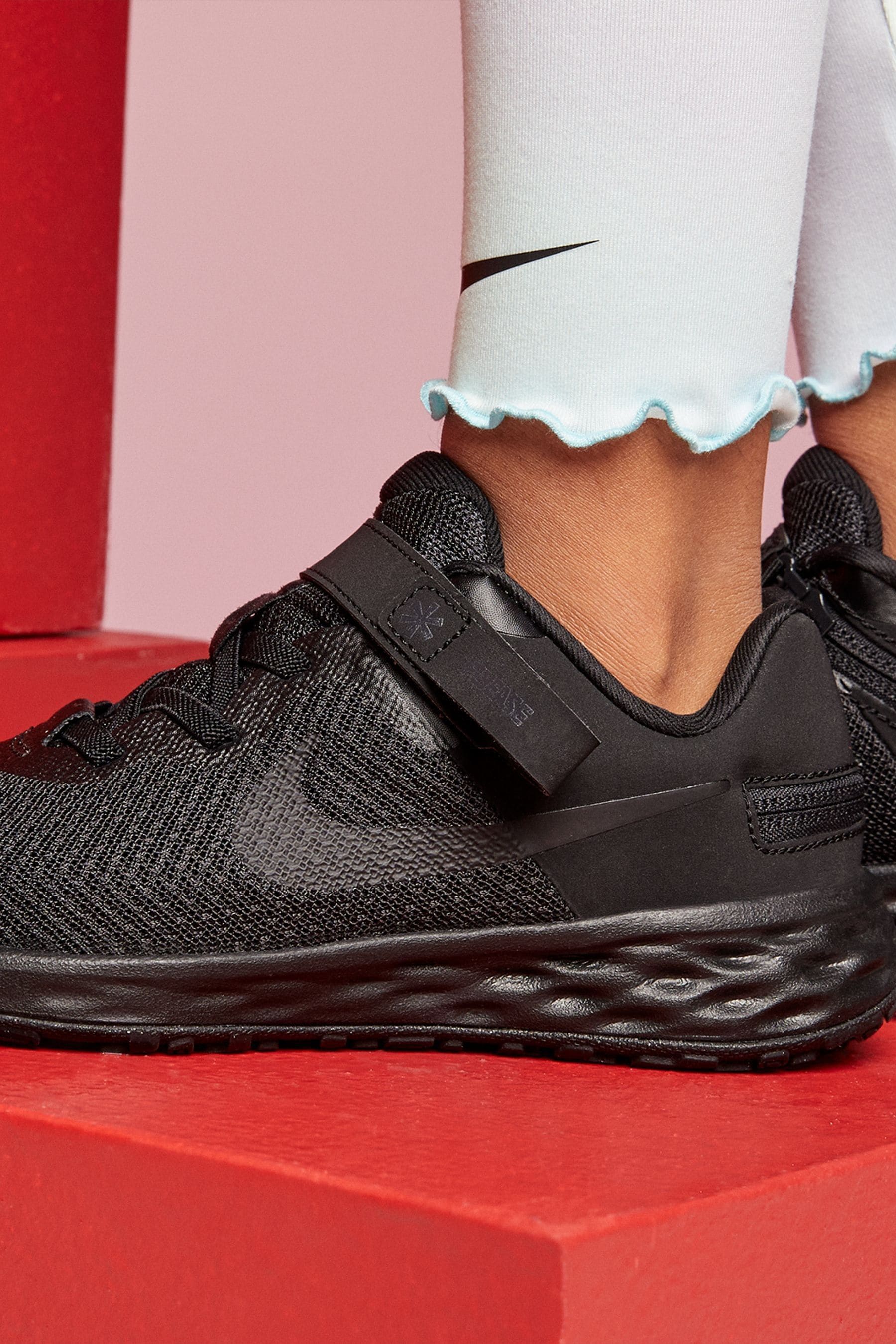 Buy Nike Black Revolution 6 FlyEase Junior Trainers from the Next UK online shop